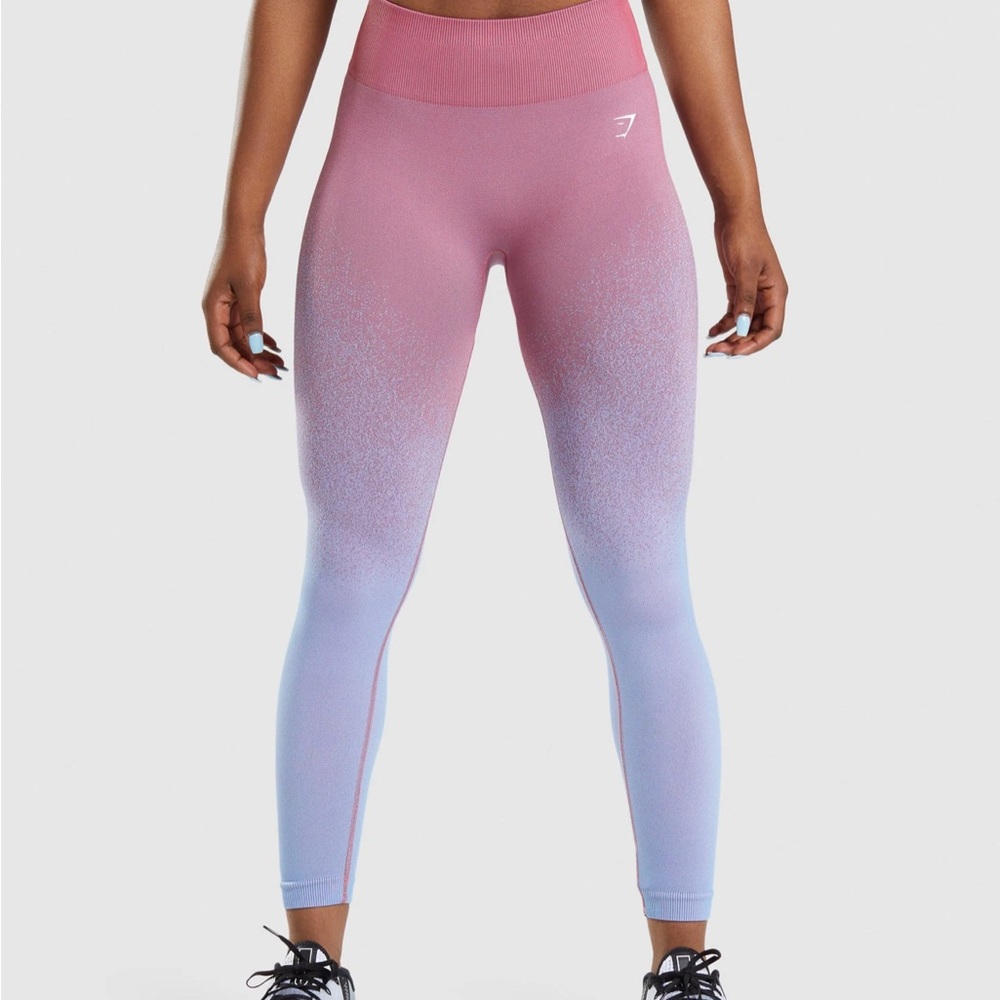 Gymshark Adapt Ombre Seamless Leggings - Rose Pink/Light Blue